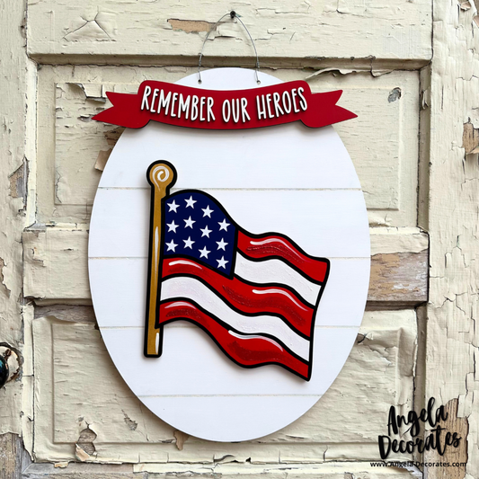 American Flag LARGE Attachment