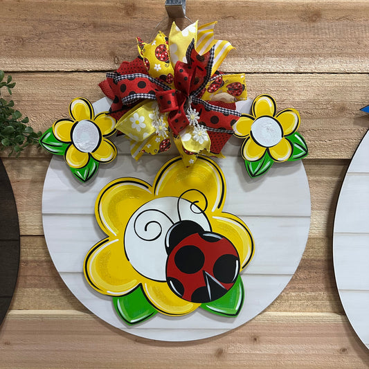 Yellow Ladybug Bow