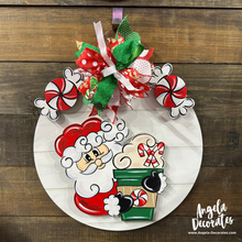 Load image into Gallery viewer, Peppermint Latte Santa LARGE Attachment