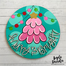 Load image into Gallery viewer, Merry and Bright Christmas Tree Attachment