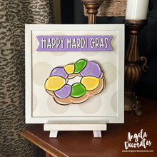 Load image into Gallery viewer, MINI Happy Mardi Gras Banner (Multiple Colors)