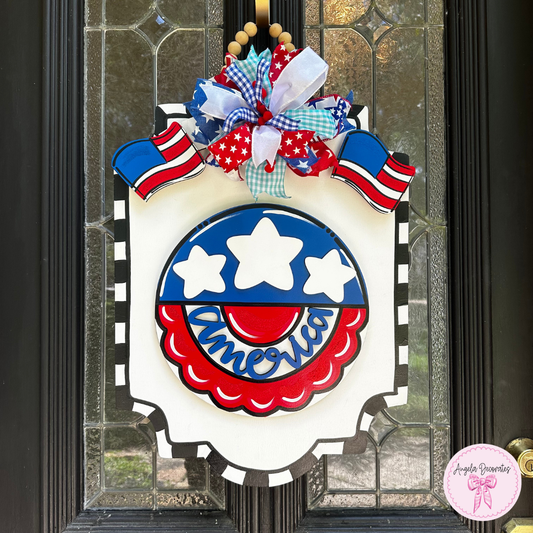 TINY Dark Blue American Flag Attachment