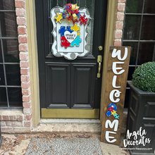 Load image into Gallery viewer, Autism Awareness Topper Trio Bow