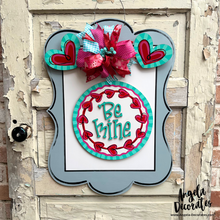 Load image into Gallery viewer, Red and Turquoise Valentine Bow