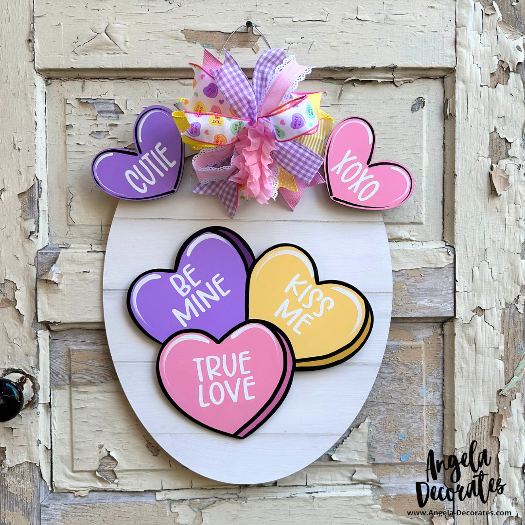 TINY Conversation Heart - Pink XOXO