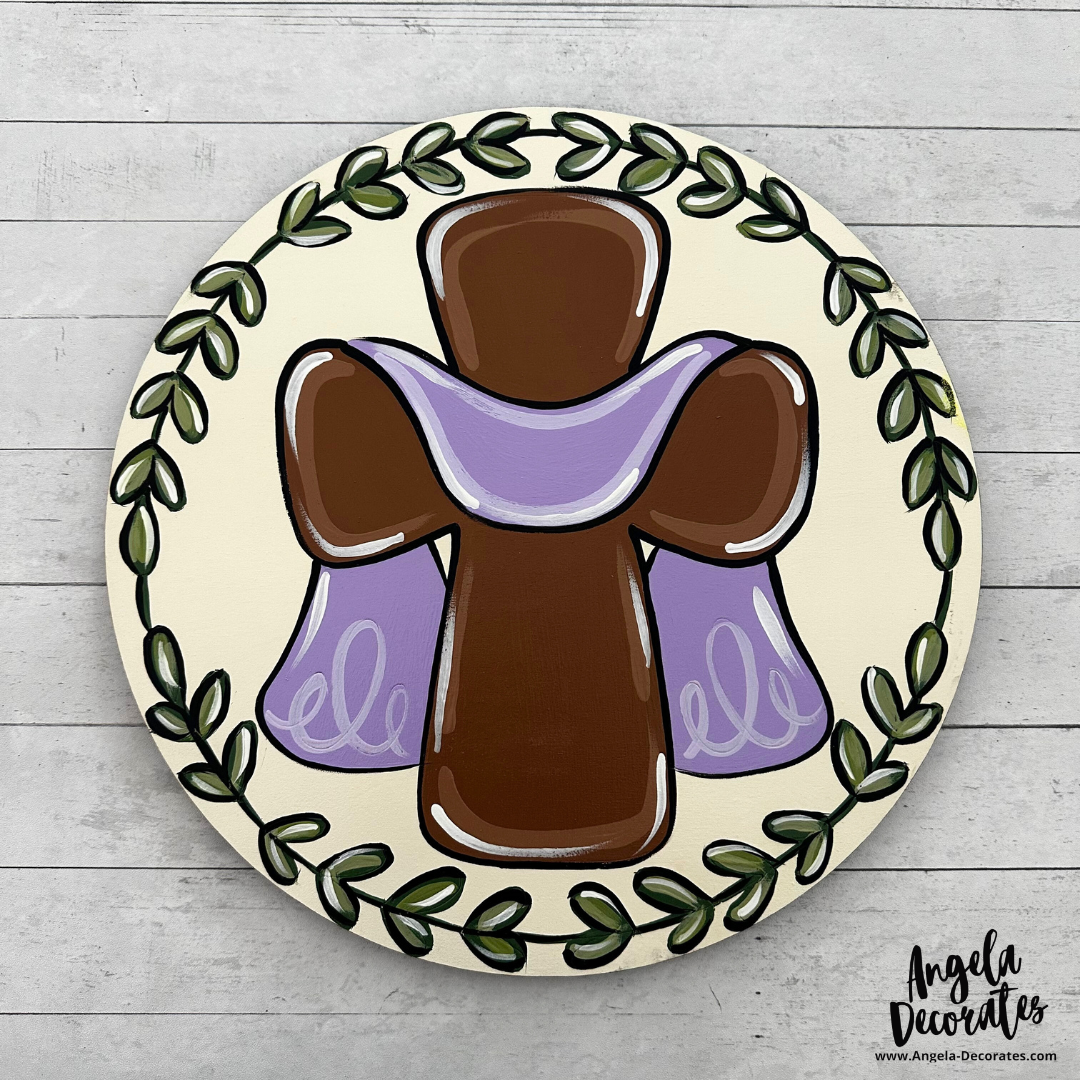 Cross with Wreath Attachment