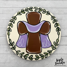 Load image into Gallery viewer, Cross with Wreath Attachment
