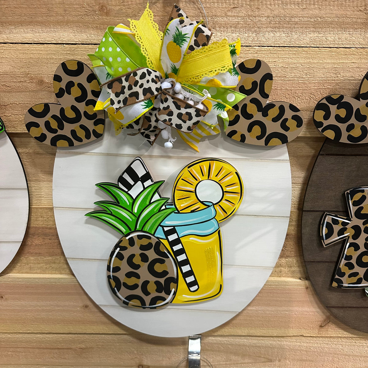 Leopard Pineapple Bow