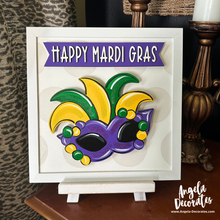 Load image into Gallery viewer, MINI Happy Mardi Gras Banner (Multiple Colors)