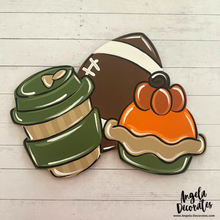 Load image into Gallery viewer, Football Coffee and Pie Attachment