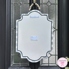 Load image into Gallery viewer, Gray & White Border Marquee Door Hanger Base