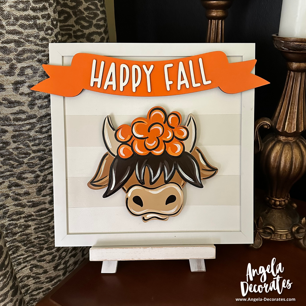 MINI Autumn Highland Cow Head Attachment
