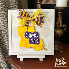 Load image into Gallery viewer, MINI Louisiana Game Day Attachment (For Tabletop Frames and Porch Leaners)