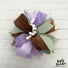 Load image into Gallery viewer, Lavender and Sage Topper Trio Bow