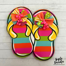 Load image into Gallery viewer, Lg Flip Flops with Bows Attachment