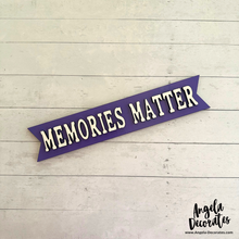 Load image into Gallery viewer, MINI Memories Matter Banner for Alzheimer's Awareness