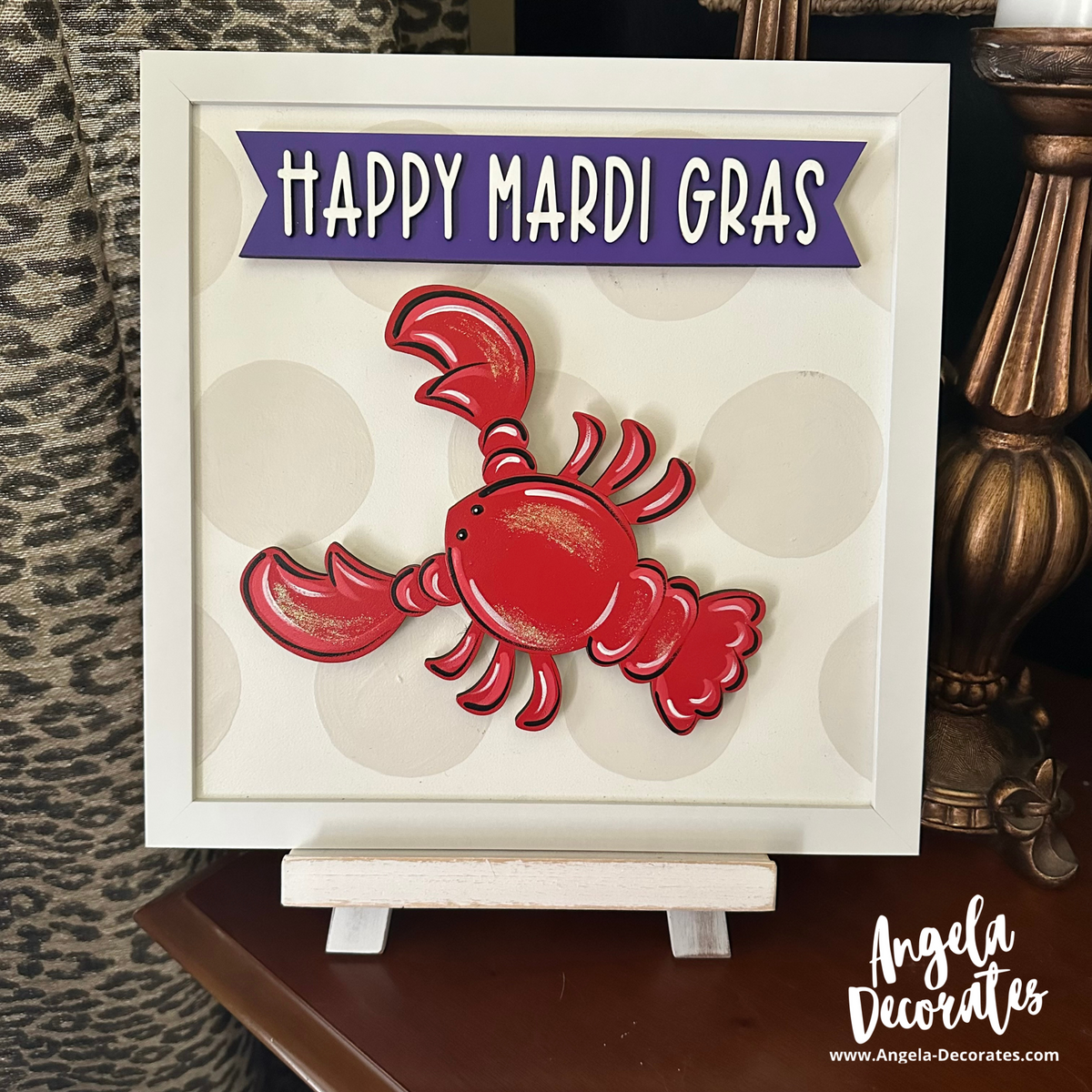 MINI Happy Mardi Gras Banner (Multiple Colors)