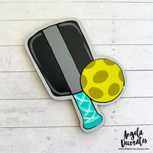 Load image into Gallery viewer, MINI Pickleball Paddle Attachment (Multiple Colors - For Tabletop Frames and Porch Leaners)
