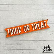 Load image into Gallery viewer, MINI Trick or Treat Banner - Orange