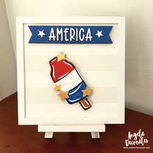 Load image into Gallery viewer, MINI Patriotic Bomb Popsicle (For Tabletop Frames and Porch Leaners)