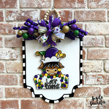 Load image into Gallery viewer, Mardi Gras Highland Cow Attachment