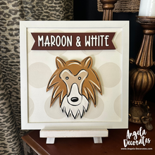 Load image into Gallery viewer, Maroon & White MINI Banner