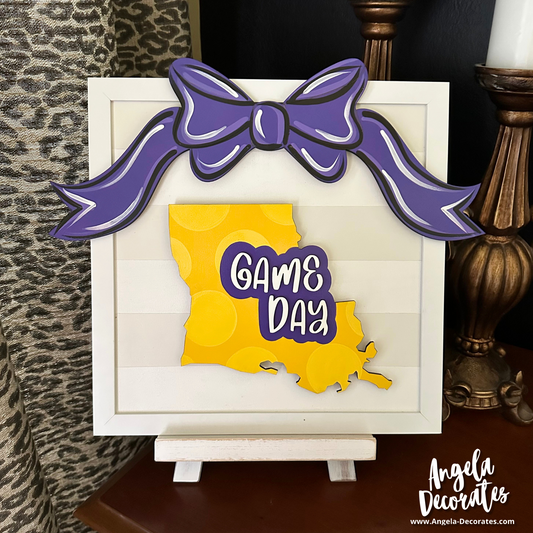 Bow Banner - Purple