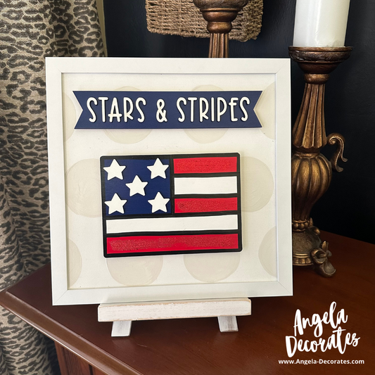 MINI American Flag Attachment (For Tabletop Frames and Porch Leaners)