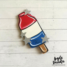 Load image into Gallery viewer, MINI Patriotic Bomb Popsicle (For Tabletop Frames and Porch Leaners)