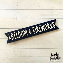 Load image into Gallery viewer, MINI Freedom & Fireworks Banner