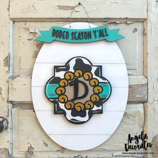Western Initial Medallion Attachment - Personalized
