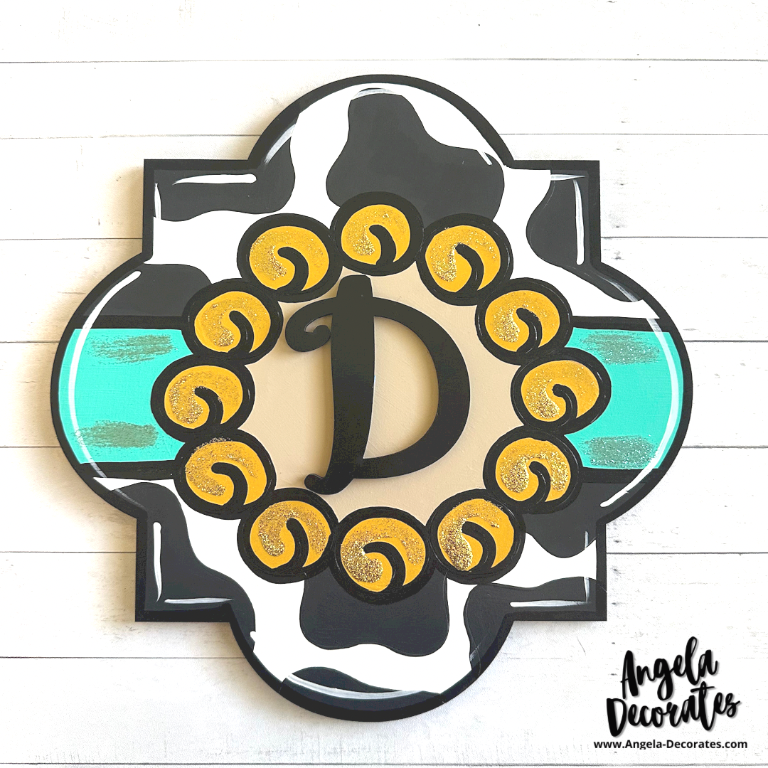 Western Initial Medallion Attachment - Personalized