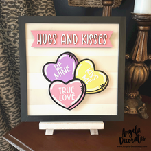 Load image into Gallery viewer, MINI Conversation Hearts Attachment (For Tabletop Frames and Porch Leaners)
