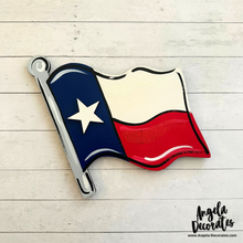 Load image into Gallery viewer, MINI Waving Texas Flag Attachment (For Tabletop Frames and Porch Leaners)
