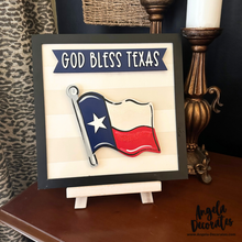 Load image into Gallery viewer, MINI Waving Texas Flag Attachment (For Tabletop Frames and Porch Leaners)