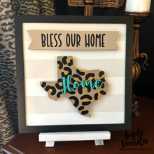 Load image into Gallery viewer, MINI Leopard Texas Home Attachment (For Tabletop Frames and Porch Leaners)