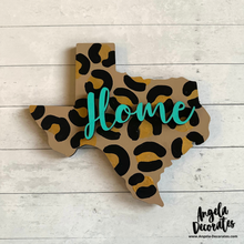 Load image into Gallery viewer, MINI Leopard Texas Home Attachment (For Tabletop Frames and Porch Leaners)