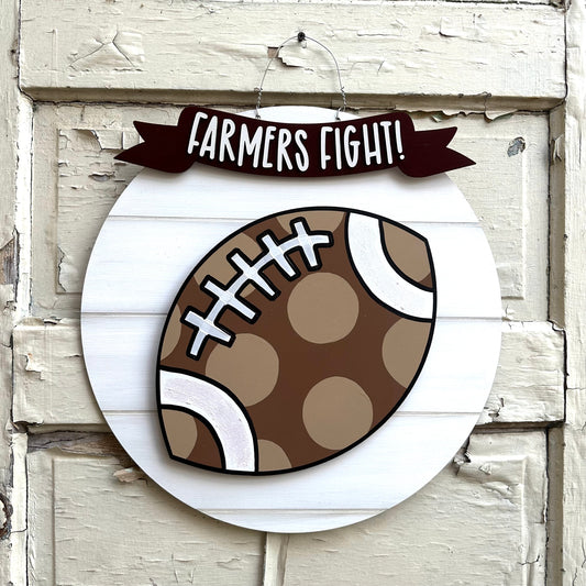 Rustic Round Door Hanger Base