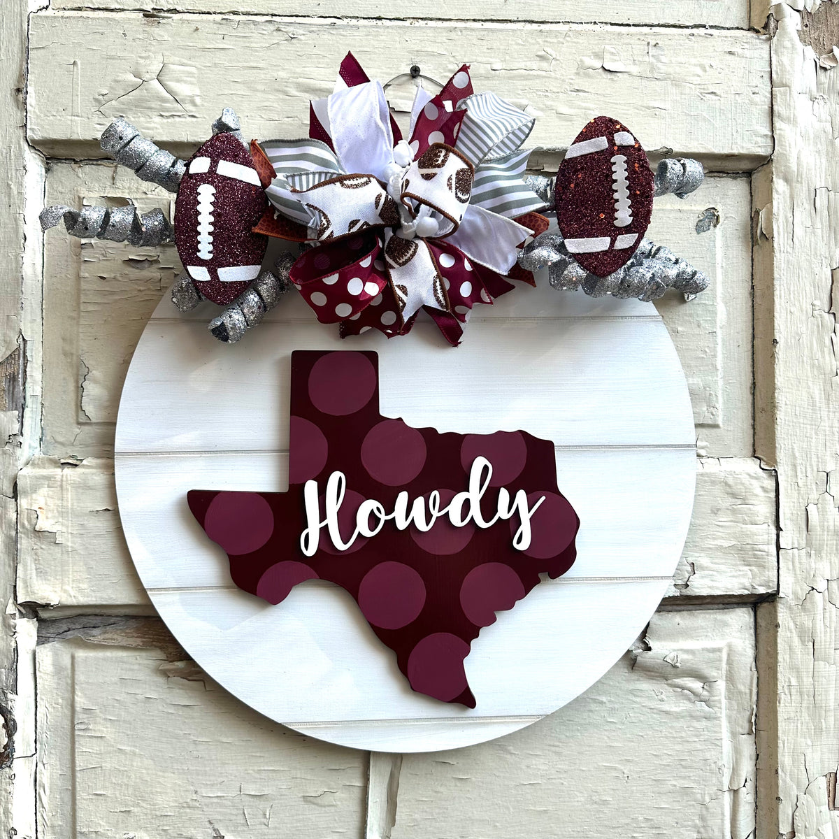 Rustic Round Door Hanger Base