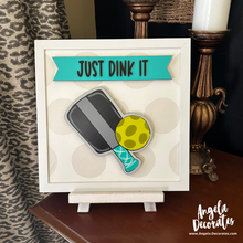 Load image into Gallery viewer, MINI Pickleball Paddle Attachment (Multiple Colors - For Tabletop Frames and Porch Leaners)