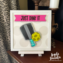 Load image into Gallery viewer, MINI Pickleball Paddle Attachment (Multiple Colors - For Tabletop Frames and Porch Leaners)