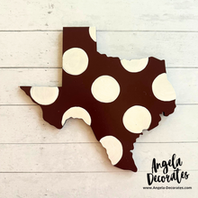 Load image into Gallery viewer, MINI Polka Dot Texas Attachment (Multiple Colors Available - For Tabletop Frames and Porch Leaners))