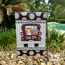 Load image into Gallery viewer, Texas A&M Football Truck Garden Flag