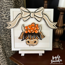 Load image into Gallery viewer, MINI Autumn Highland Cow Head Attachment