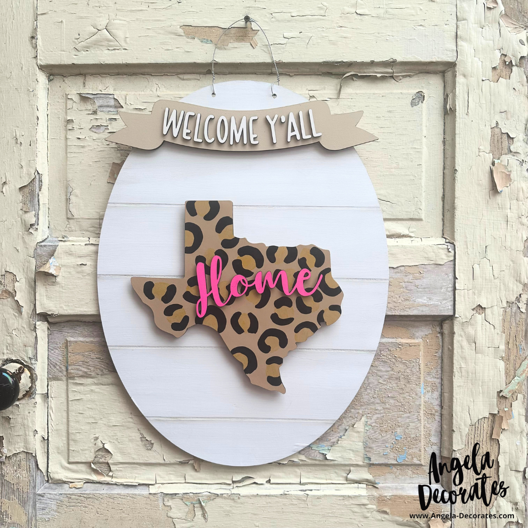 Leopard Texas LARGE Attachment (Multiple Colors)