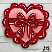 Load image into Gallery viewer, Large Valentine Heart with Bow Attachment