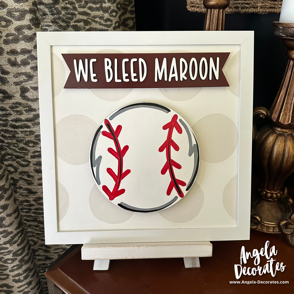 We Bleed Maroon MINI Banner