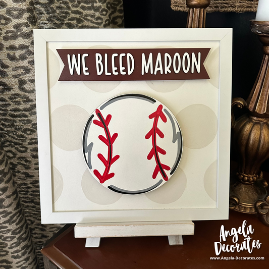 We Bleed Maroon MINI Banner