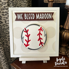 Load image into Gallery viewer, We Bleed Maroon MINI Banner