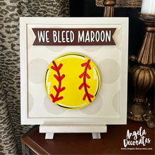 Load image into Gallery viewer, We Bleed Maroon MINI Banner